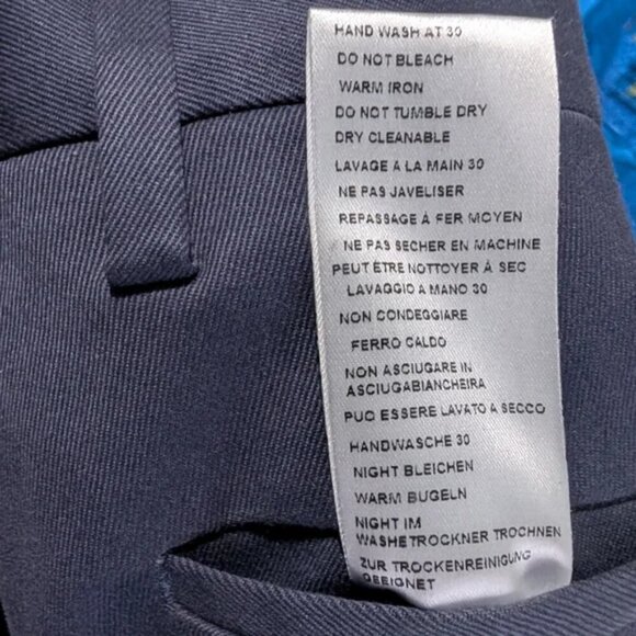 NWT Paul Smith | Slim-Fit Washed Navy Cotton-Stretch Chinos - Picture 8 of 14